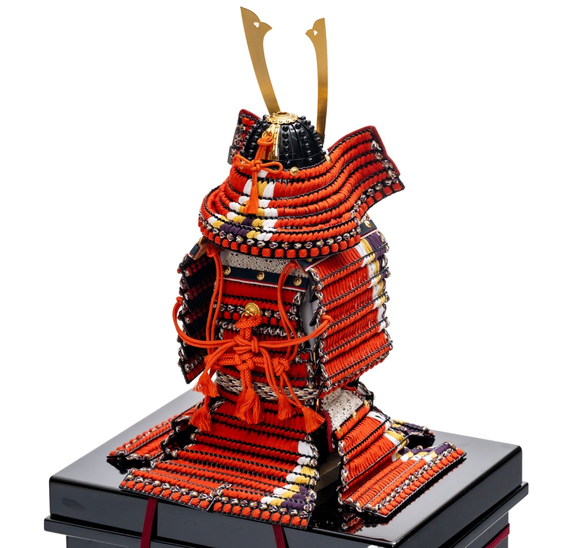 一冑作 沢瀉威 鎧 4分の1