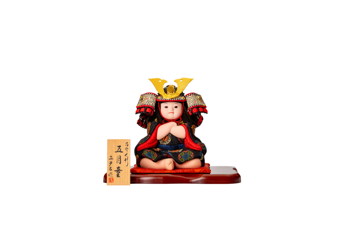 極上 赤糸威 長鍬形 兜 3分の2